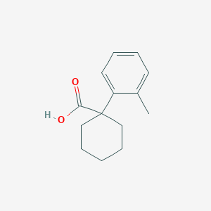 molecular formula C14H18O2 B1518973 1-(2-Methylphenyl)cyclohexane-1-carboxylic acid CAS No. 1039931-32-2