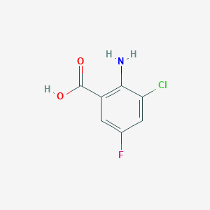 molecular formula C7H5ClFNO2 B1518977 2-Amino-3-chloro-5-fluorobenzoic acid CAS No. 1022961-12-1