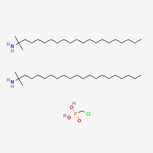 molecular formula C45H98ClN2O3P B15189770 Chloromethylphosphonic acid;2-methylhenicosan-2-amine CAS No. 74512-24-6