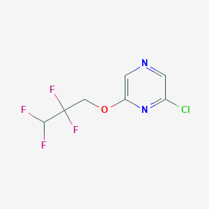 molecular formula C7H5ClF4N2O B1518978 2-氯-6-(2,2,3,3-四氟丙氧基)吡嗪 CAS No. 1039858-65-5