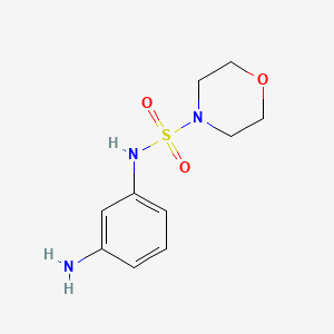 molecular formula C10H15N3O3S B1518982 N-(3-氨基苯基)吗啉-4-磺酰胺 CAS No. 1042656-03-0