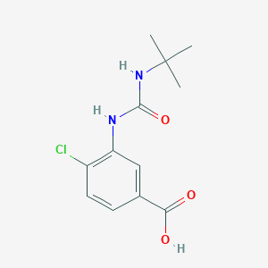 molecular formula C12H15ClN2O3 B1518983 3-[(Tert-butylcarbamoyl)amino]-4-chlorobenzoic acid CAS No. 1042774-68-4