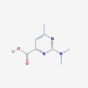 molecular formula C8H11N3O2 B1518986 2-(Dimethylamino)-6-methylpyrimidine-4-carboxylic acid CAS No. 1018648-19-5