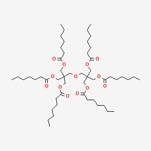 molecular formula C52H94O13 B15189879 Dipentaerythrityl hexaheptanoate CAS No. 76939-66-7