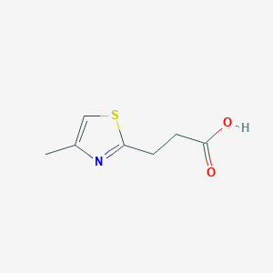 molecular formula C7H9NO2S B1518992 3-(4-甲基-1,3-噻唑-2-基)丙酸 CAS No. 89776-65-8