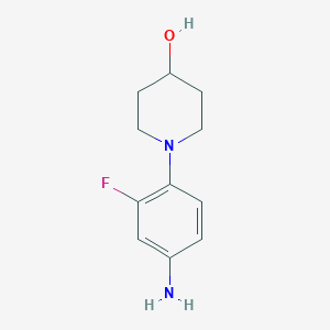 B1518994 1-(4-Amino-2-fluorophenyl)piperidin-4-ol CAS No. 873537-51-0