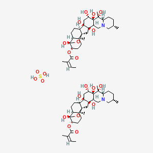 molecular formula C64H100N2O22S B15189948 Cevadine sulfate CAS No. 7770-31-2