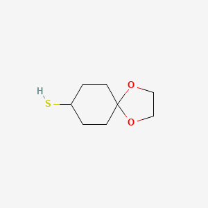 molecular formula C8H14O2S B1518996 1,4-Dioxaspiro[4.5]decane-8-thiol CAS No. 1038981-83-7