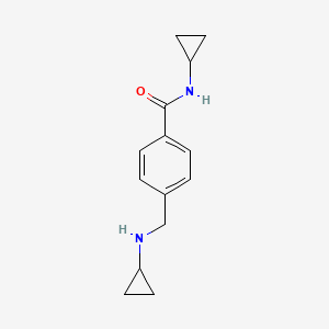 molecular formula C14H18N2O B1518997 N-cyclopropyl-4-[(cyclopropylamino)methyl]benzamide CAS No. 1000932-00-2