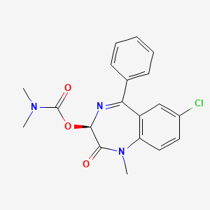 molecular formula C19H18ClN3O3 B15190024 (R)-Camazepam CAS No. 102838-65-3