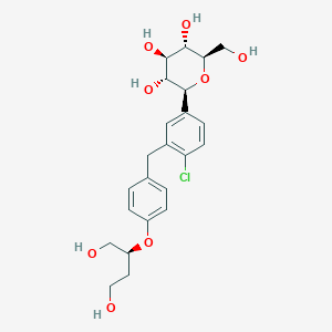 molecular formula C23H29ClO8 B15190038 Empagliflozin metabolite M468/1 CAS No. 1938058-43-5