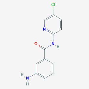 molecular formula C12H10ClN3O B1519005 3-氨基-N-(5-氯吡啶-2-基)苯甲酰胺 CAS No. 1039827-87-6