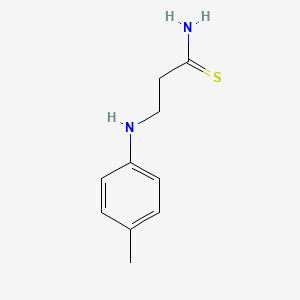 molecular formula C10H14N2S B1519006 3-[(4-甲基苯基)氨基]丙硫酰胺 CAS No. 1049874-17-0