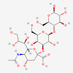 molecular formula C23H39NO19 B15190069 GM3 carbohydrate moiety CAS No. 64839-33-4