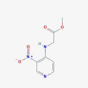 molecular formula C8H9N3O4 B1519007 2-[(3-硝基吡啶-4-基)氨基]乙酸甲酯 CAS No. 1040313-67-4