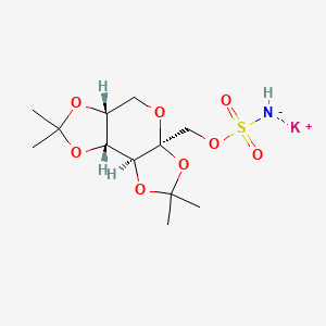 molecular formula C12H20KNO8S B15190072 Topiramate potassium CAS No. 488127-51-1