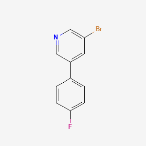 molecular formula C11H7BrFN B1519008 3-Bromo-5-(4-fluorophenyl)pyridine CAS No. 675590-04-2