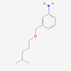 3-{[(4-Methylpentyl)oxy]methyl}aniline