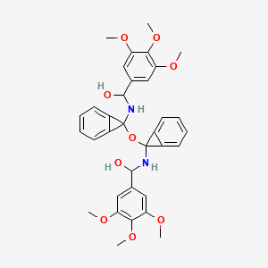 molecular formula C34H36N2O9 B15190231 N,N'-(Oxybis(2,1-phenylenemethylene))bis(3,4,5-trimethoxybenzamide) CAS No. 86573-54-8