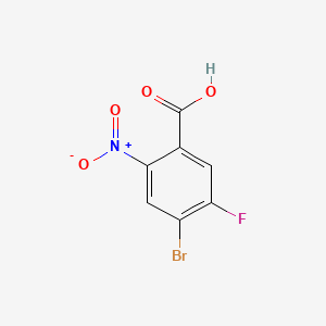 molecular formula C7H3BrFNO4 B1519027 4-Bromo-5-fluoro-2-nitrobenzoic acid CAS No. 1020717-99-0