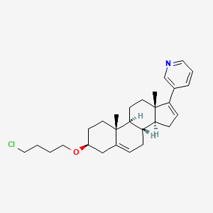 molecular formula C28H38ClNO B15190275 Chlorobutoxy Abiraterone CAS No. 2484719-17-5