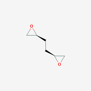 molecular formula C6H10O2 B15190323 Diallyl dioxide, threo-(S,S)- CAS No. 74892-51-6