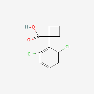 molecular formula C11H10Cl2O2 B1519033 1-(2,6-Dichlorophenyl)cyclobutane-1-carboxylic acid CAS No. 1039951-74-0