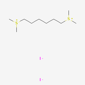 molecular formula C10H24I2S2 B15190387 Sulfonium, hexamethylenebis(dimethyl-, diiodide CAS No. 94982-30-6