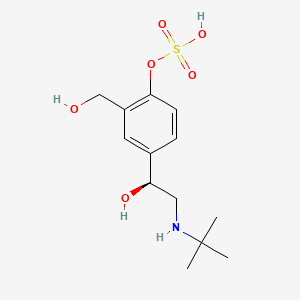 molecular formula C13H21NO6S B15190524 Albuterol-4-sulfate, (S)- CAS No. 146698-86-4