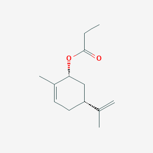 molecular formula C13H20O2 B15190528 Carvyl propionate, cis-(+/-)- CAS No. 145032-50-4