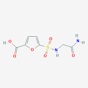 molecular formula C7H8N2O6S B1519053 5-[(Carbamoylmethyl)sulfamoyl]furan-2-carboxylic acid CAS No. 1038327-92-2