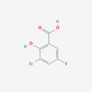molecular formula C7H4BrFO3 B1519054 3-溴-5-氟-2-羟基苯甲酸 CAS No. 4180-42-1