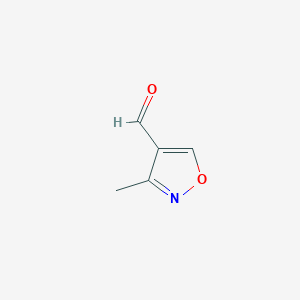 molecular formula C5H5NO2 B1519055 3-methyl-1,2-oxazole-4-carbaldehyde CAS No. 1064458-79-2