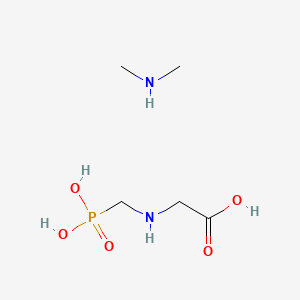 molecular formula C5H15N2O5P B15190575 Glyphosate dimethylamine salt CAS No. 34494-04-7