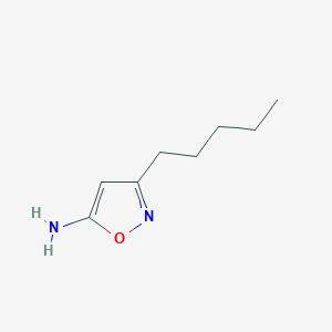 molecular formula C8H14N2O B1519059 3-Pentyl-1,2-oxazol-5-amine CAS No. 1038968-74-9