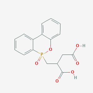molecular formula C17H15O6P B151906 (6H-Dibenz[c,e][1,2]oxaphosphorin-6-ylmethyl)-p-oxide-butanedioic acid CAS No. 63562-33-4