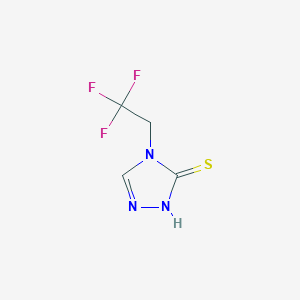 molecular formula C4H4F3N3S B1519063 4-(2,2,2-trifluoroethyl)-4H-1,2,4-triazole-3-thiol CAS No. 1038337-22-2
