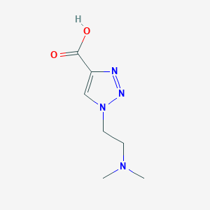 molecular formula C7H12N4O2 B1519065 1-[2-(二甲氨基)乙基]-1H-1,2,3-三唑-4-羧酸 CAS No. 1038705-93-9