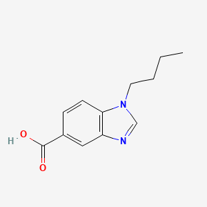 molecular formula C12H14N2O2 B1519066 1-Butyl-1,3-benzodiazole-5-carboxylic acid CAS No. 1036487-15-6