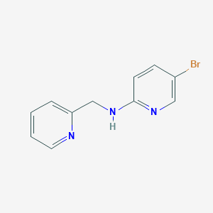 molecular formula C11H10BrN3 B1519071 5-bromo-N-(pyridin-2-ylmethyl)pyridin-2-amine CAS No. 1041542-35-1