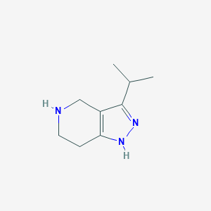 molecular formula C9H15N3 B1519079 3-Isopropyl-4,5,6,7-tetrahydro-1H-pyrazolo[4,3-c]pyridine CAS No. 1177284-02-4