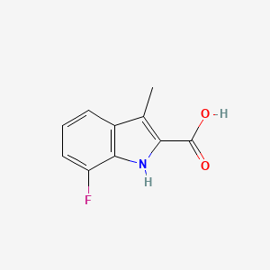 molecular formula C10H8FNO2 B1519080 7-Fluoro-3-methyl-1H-indole-2-carboxylic acid CAS No. 866211-12-3