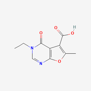 3-ethyl-6-methyl-4-oxo-3H,4H-furo[2,3-d]pyrimidine-5-carboxylic acid