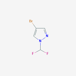 molecular formula C4H3BrF2N2 B1519084 4-Bromo-1-(difluoromethyl)-1H-pyrazole CAS No. 956477-67-1