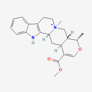 molecular formula C22H27N2O3+ B15190930 Melinonine A CAS No. 6801-41-8