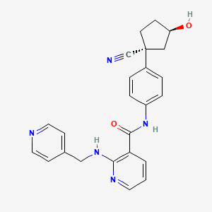 molecular formula C24H23N5O2 B15190955 Apatinib metabolite M1-1 CAS No. 1376710-38-1