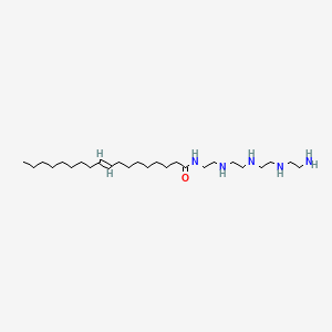molecular formula C26H55N5O B15190961 N-[2-[[2-[[2-[(2-Aminoethyl)amino]ethyl]amino]ethyl]amino]ethyl]-9-octadecenamide CAS No. 93942-18-8
