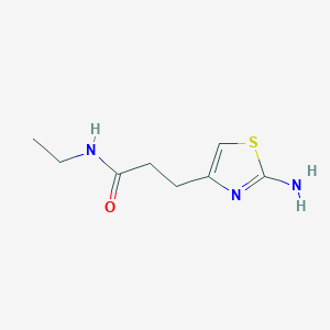3-(2-amino-1,3-thiazol-4-yl)-N-ethylpropanamide