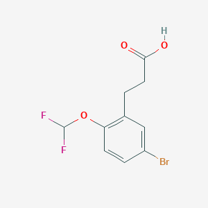 3-[5-Bromo-2-(difluoromethoxy)phenyl]propanoic acid