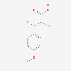 molecular formula C10H10Br2O3 B015191 2,3-Dibromo-3-(4-methoxyphenyl)propanoic acid CAS No. 77820-32-7